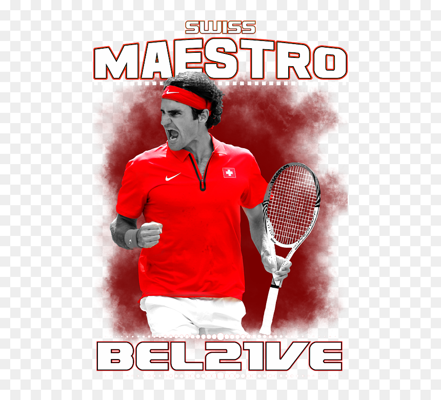 Tennis Racket, HD Png Download - roger federer png