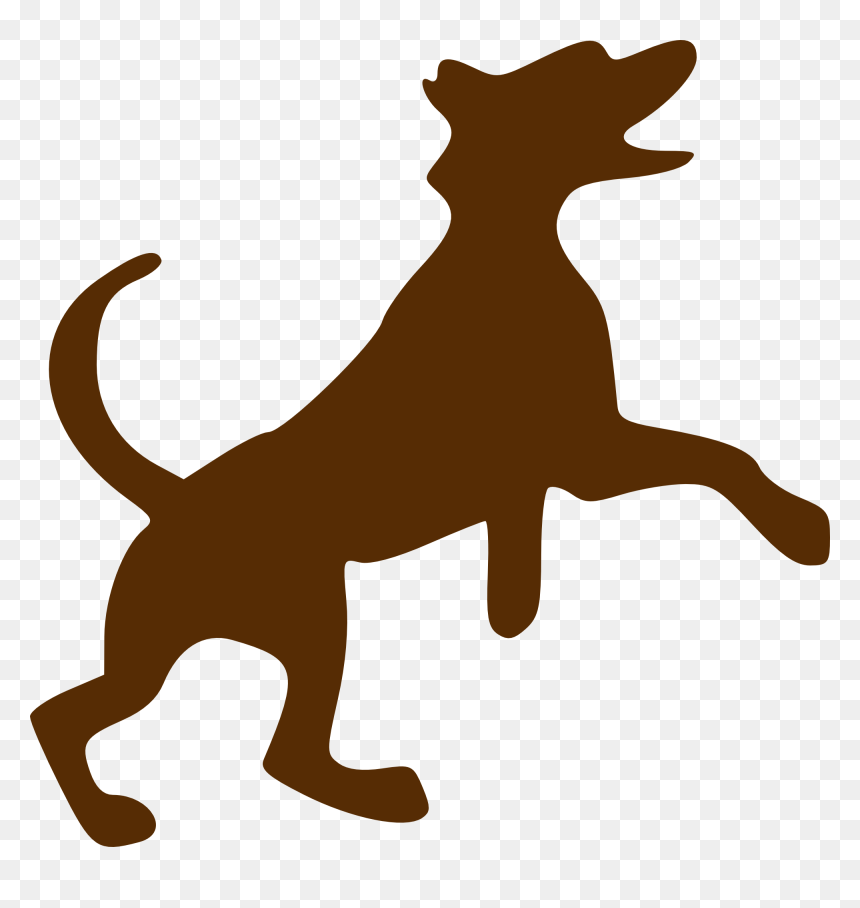 Therapy Dog Clipart Transparent - Dog Silhouette Clip Art, HD Png Download - service dog png
