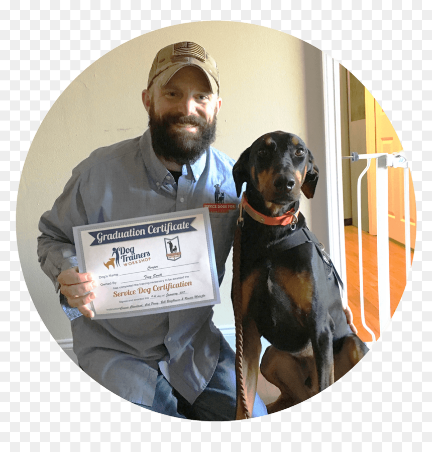Tony & Cooper - Companion Dog, HD Png Download - service dog png
