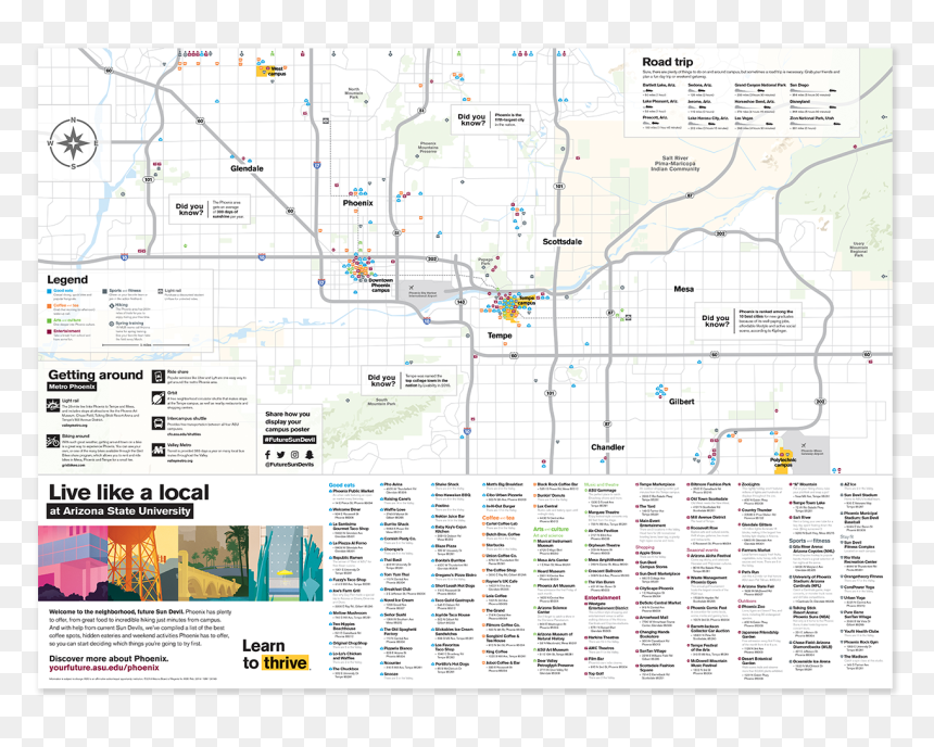 Map, HD Png Download - arizona state png