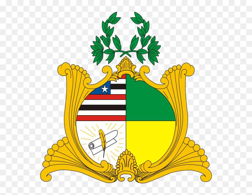 Brasão Do Maranhão - Estado Do Maranhão, HD Png Download - molduras douradas png