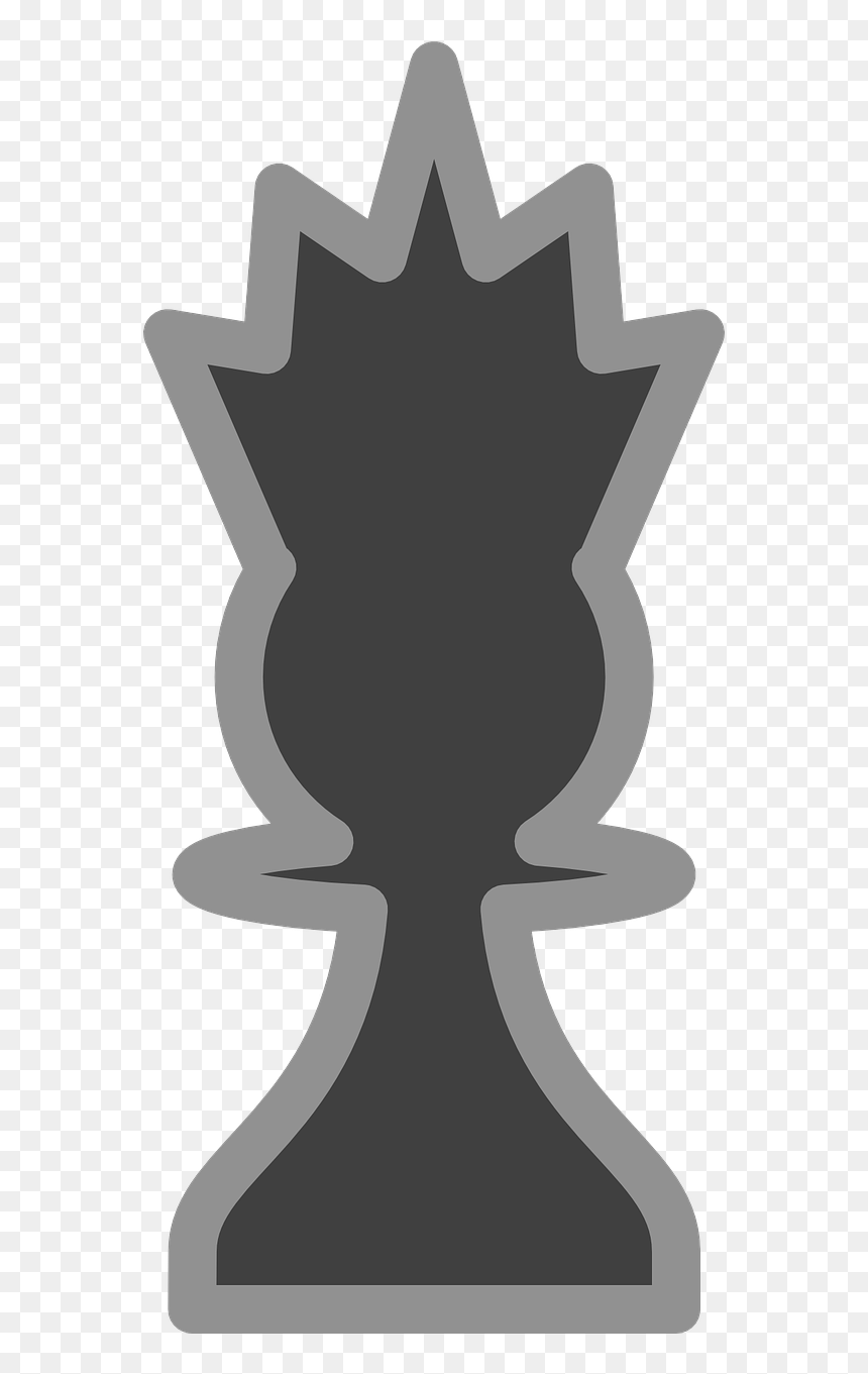 Chess Pieces Public Domain, HD Png Download - black queen png