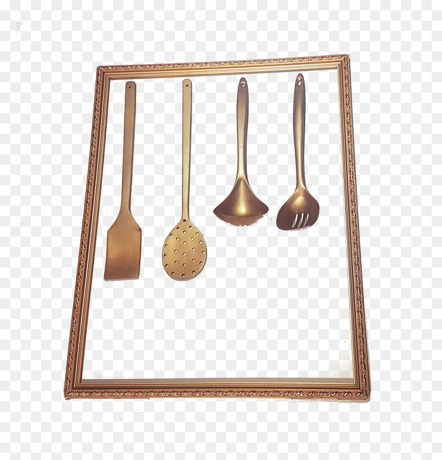 Kitchen Utensil, HD Png Download - molduras douradas png