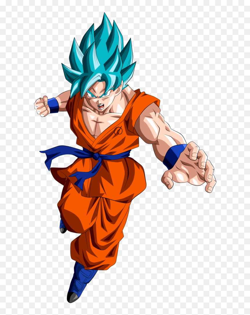 Blue And Orange Character, HD Png Download - ssgss goku png