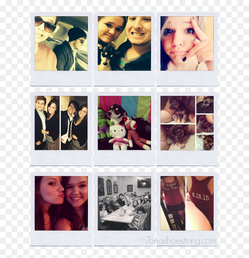 Add Pics To Frame For Printing - Collage, HD Png Download - vintage polaroid frame png