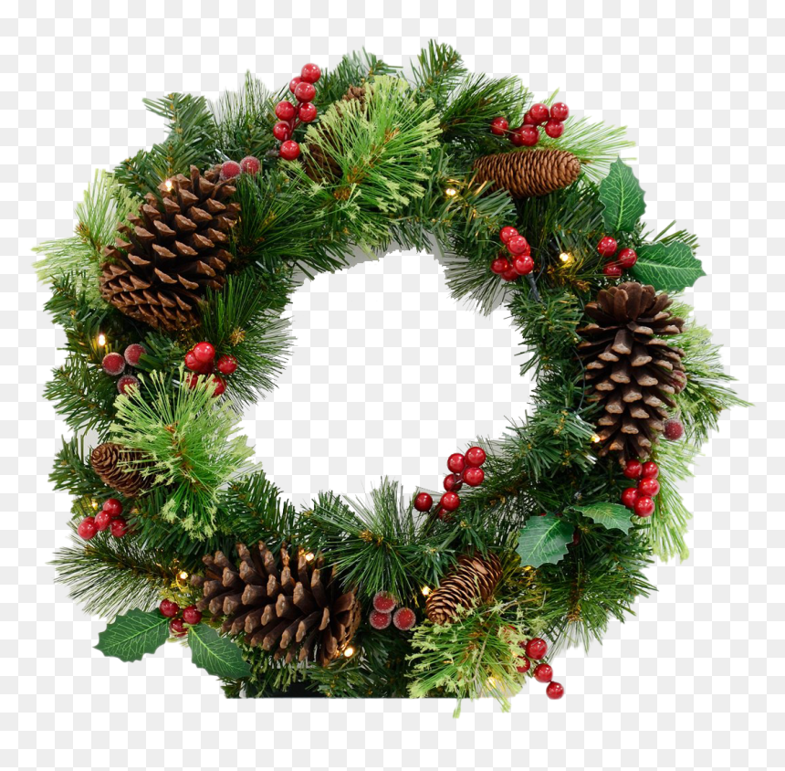Christmas Wreath Png Transparent Hd Photo, Png Download - black wreath png