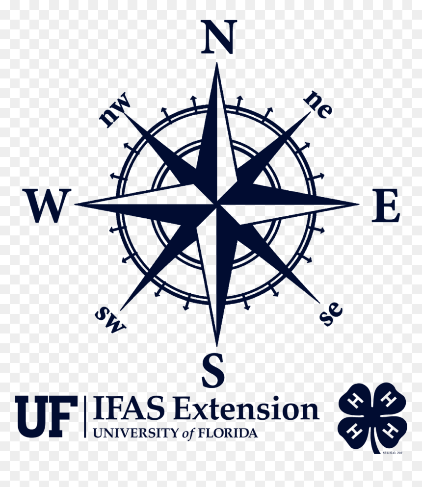 Printable Images Of A Compass, HD Png Download - uf gator png