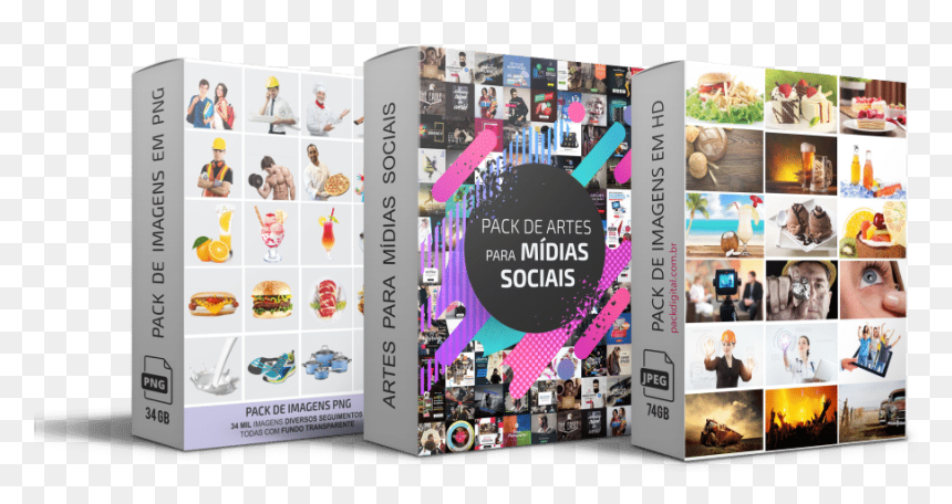 34 Mil Imagens Png 74gb De Imagens Hd 500 Layouts De - Pack De Artes Para Midias Sociais Gratis, Transparent Png - imagens em png