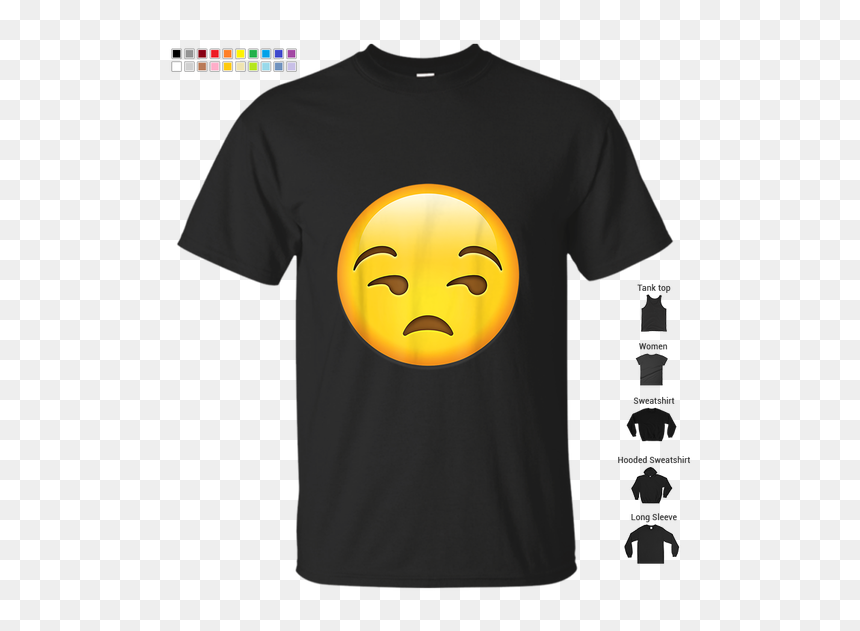 Emoji Unamused Face Shirt - T-shirt, HD Png Download - meh emoji png