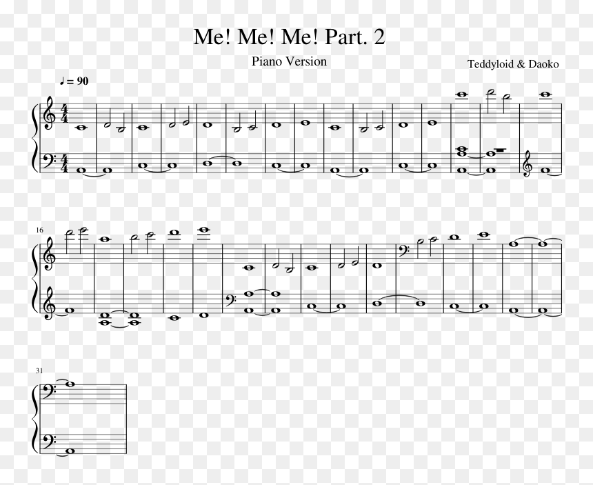 Me Me Me Part - Kass Theme Accordion Sheet Music, HD Png Download - mememe png