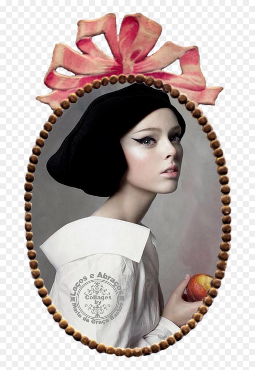 Steven Meisel Coco Rocha , Png Download, Transparent Png - moldura oval png