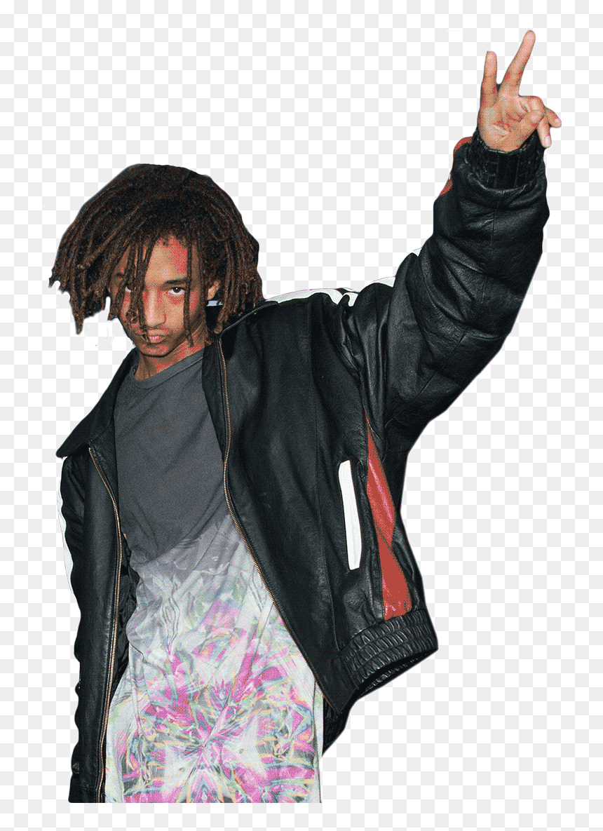A Photo Of Jaden Smith - Leather Jacket, HD Png Download - jaden smith png