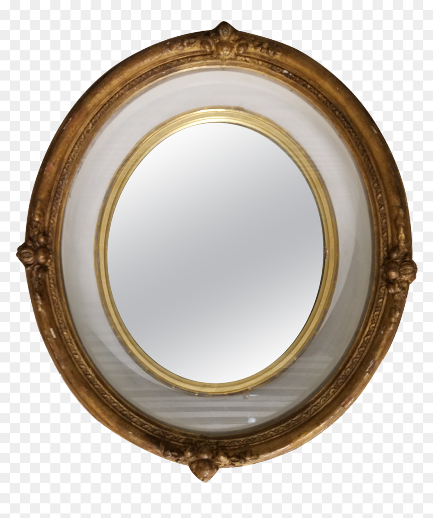 Frame Bathroom Oval White Glacier Frameless Decorating - Circle, HD Png Download - moldura oval png