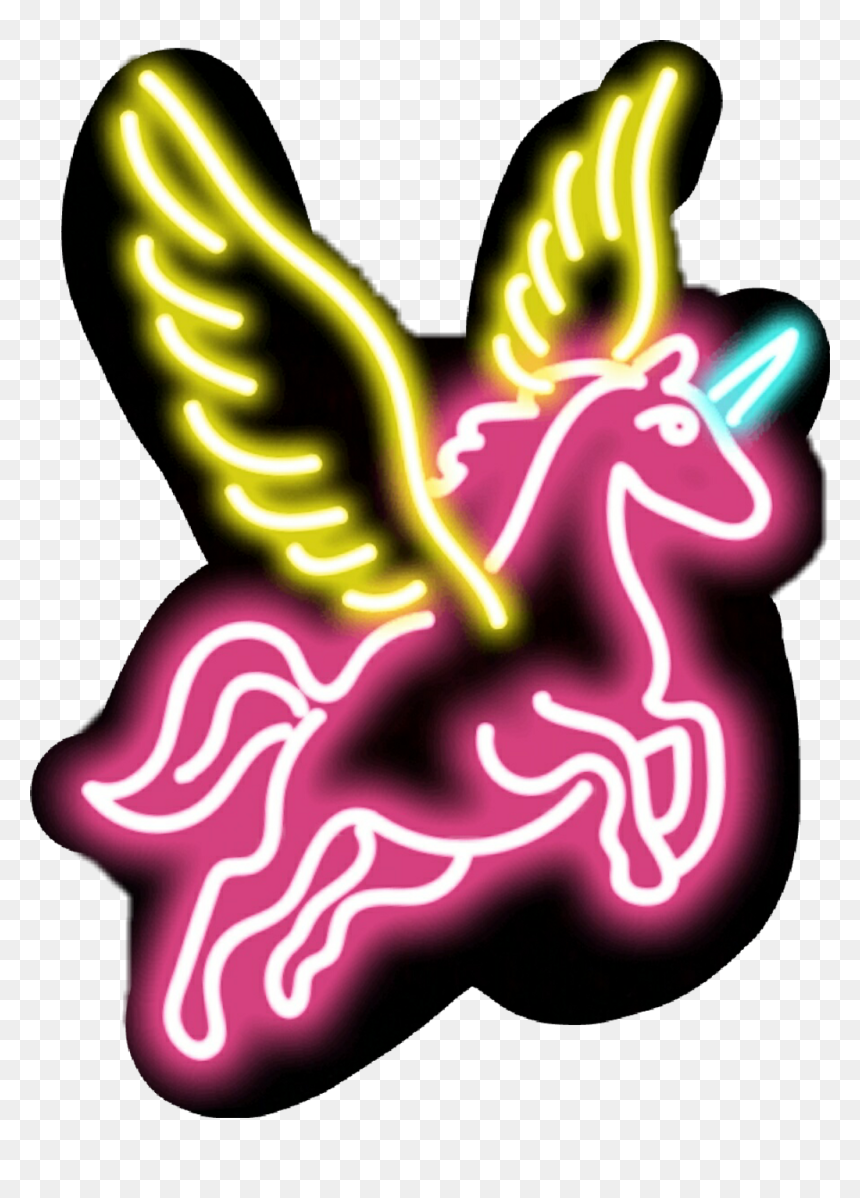 Imagenes Neon De Unicornios Clipart , Png Download, Transparent Png - unicornios png