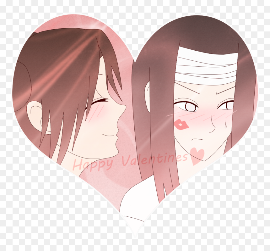 Awwwww Tenten U Only Gave Neji An Cheeck Kiss - Illustration, HD Png Download - neji png