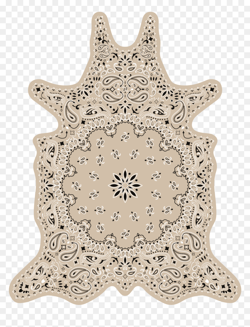 Vinyl Floormat Bandana - Motif, HD Png Download - bandana pattern png