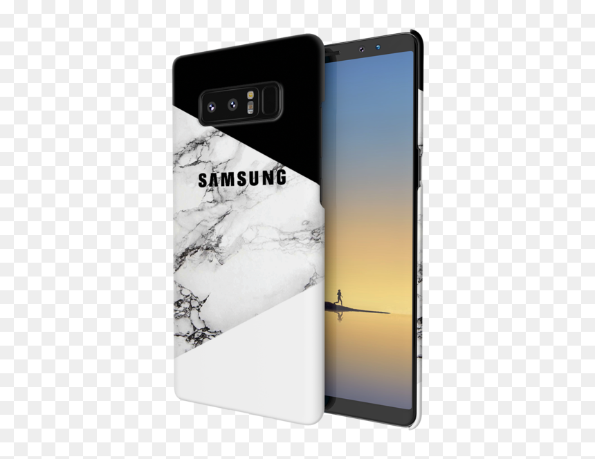 Geometric White Marble Textured Cover Case For Samsung - Samsung, HD Png Download - samsung note 8 png