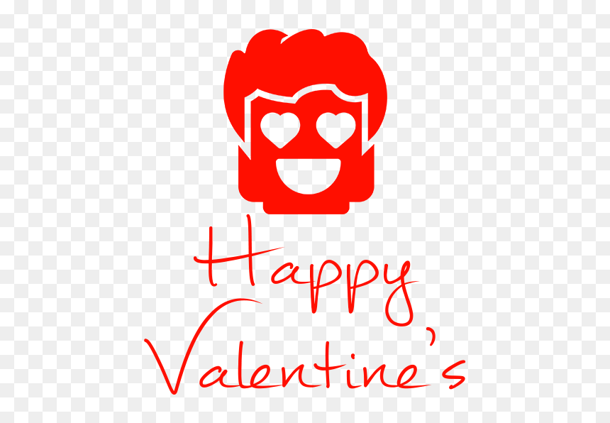 Happy Valentine"s Love Face, HD Png Download - happy valentines png