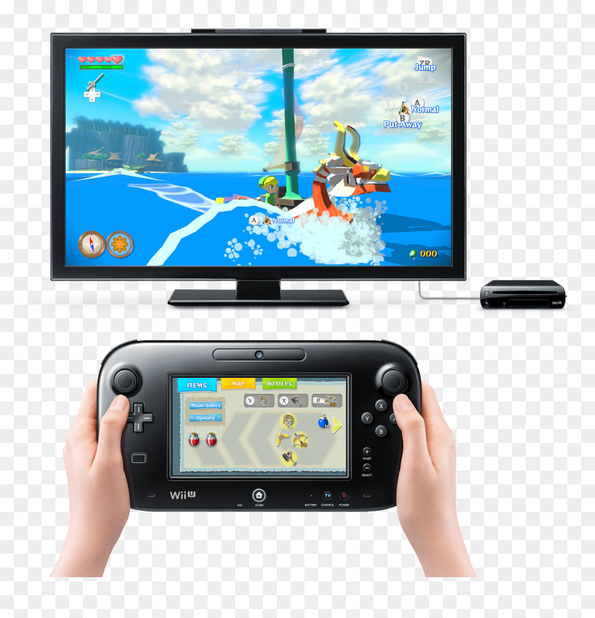 Wii U Vs Nintendo Switch, HD Png Download - wii u gamepad png