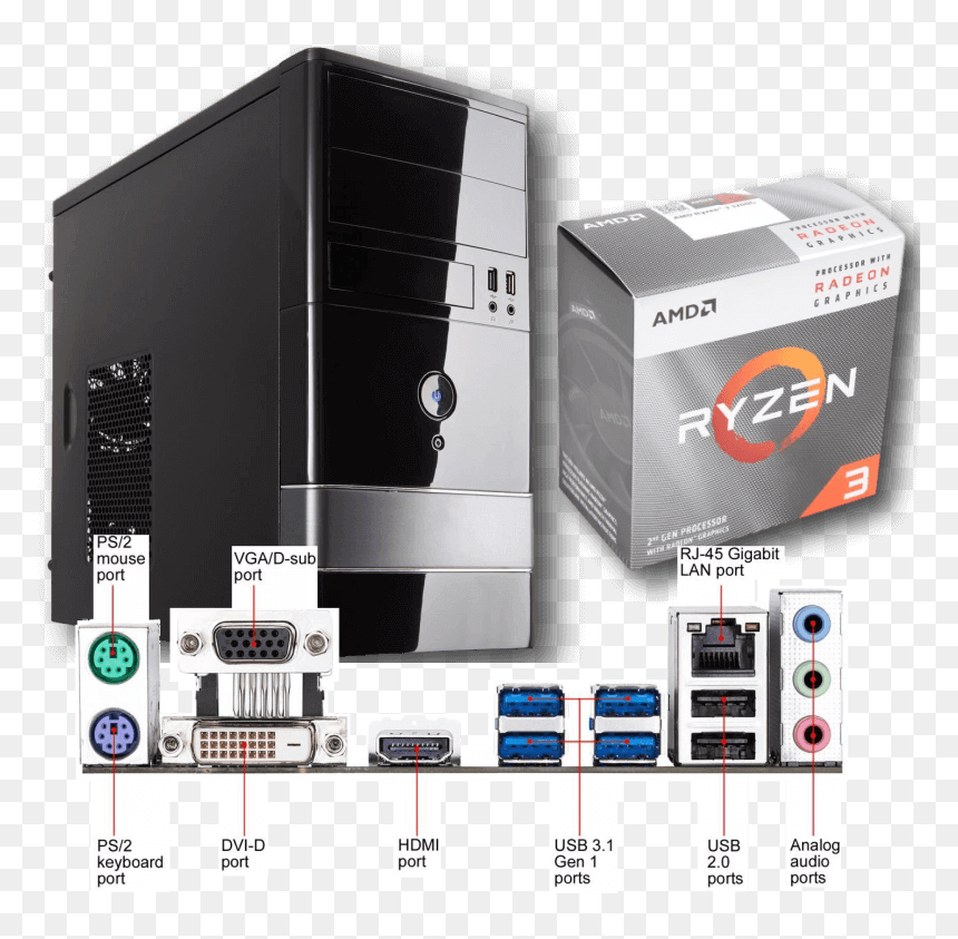 Gigabyte A320m S2h Socket Am4, HD Png Download - custom pc png
