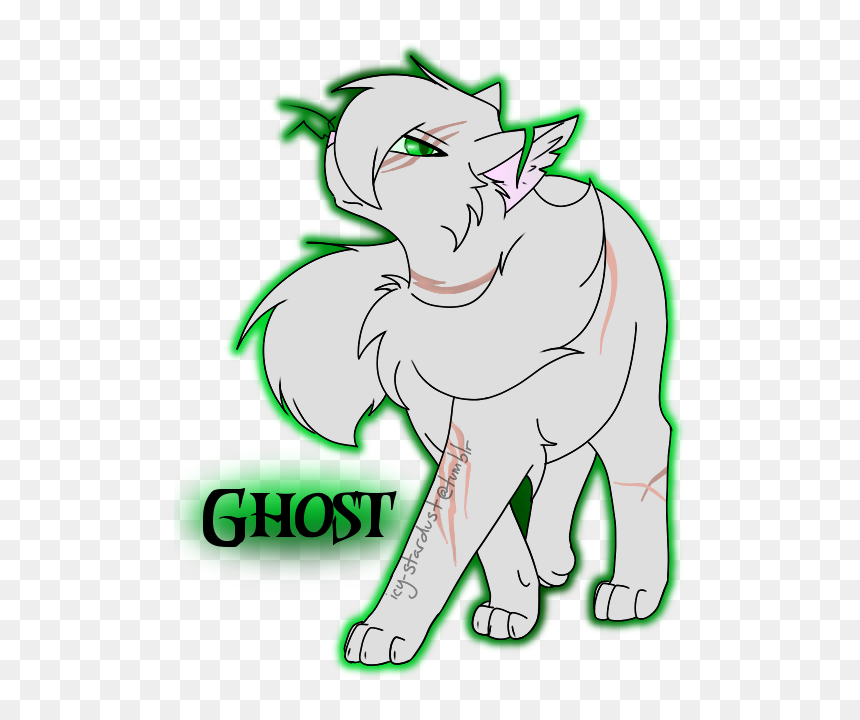 Ghost A Scar Covered, Long Furred Silver Tom With Piercing - Cartoon, HD Png Download - tom png