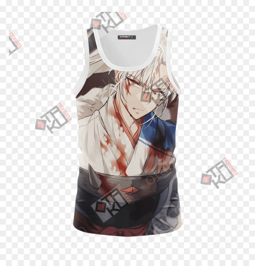 Inuyasha Sesshomaru Unisex 3d Tank Top - One Piece Yonko Hoodie, HD Png Download - sesshomaru png
