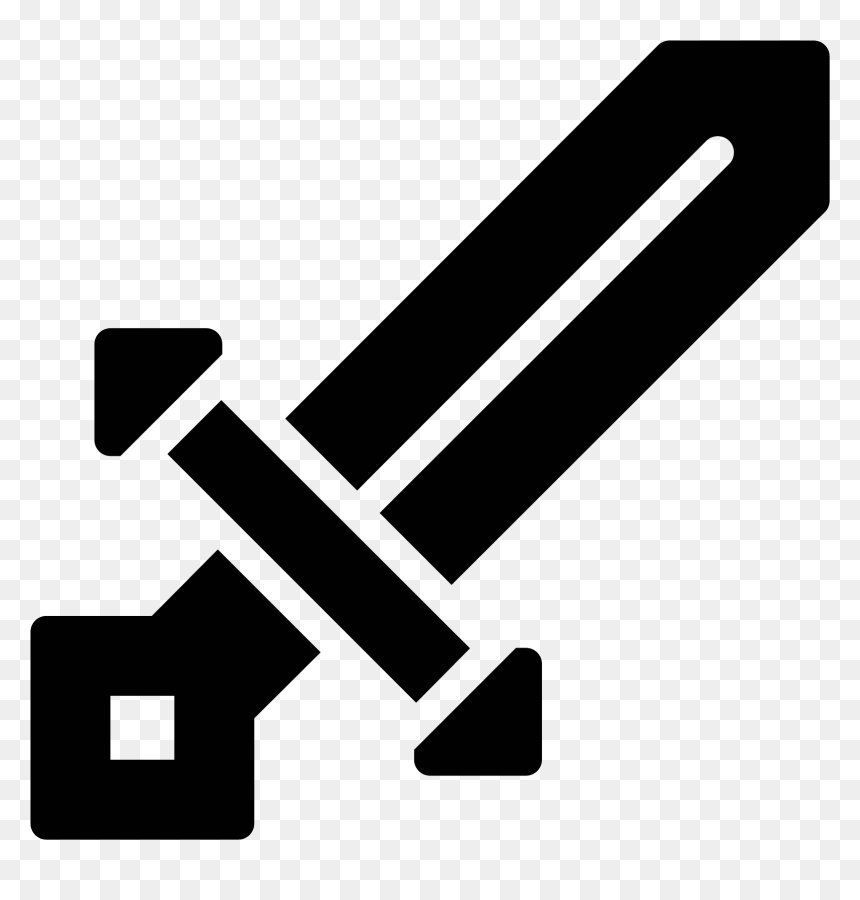 Minecraft Sword Filled Icon - Épée Minecraft Png, Transparent Png - vs icon png