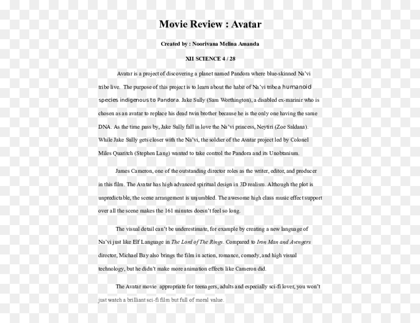 Document, HD Png Download - avatar movie png