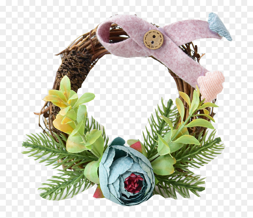 Nuevo Estilo De Decoración De Navidad Mini Corona De - Wreath, HD Png Download - adornos de navidad png