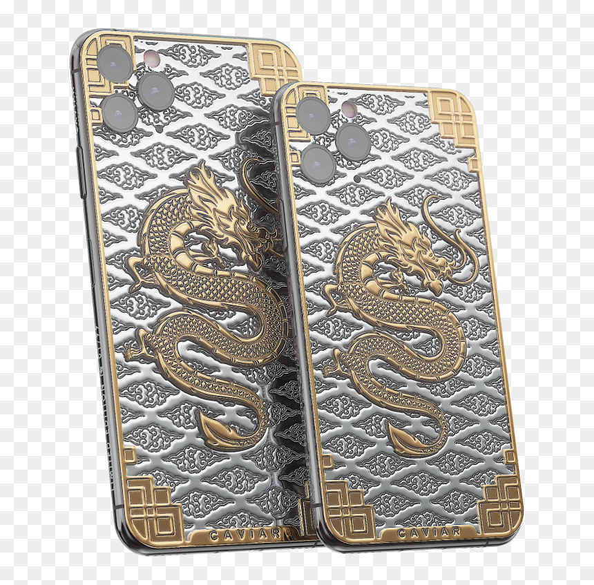 Caviar Iphone Dragon, HD Png Download - gold dragon png