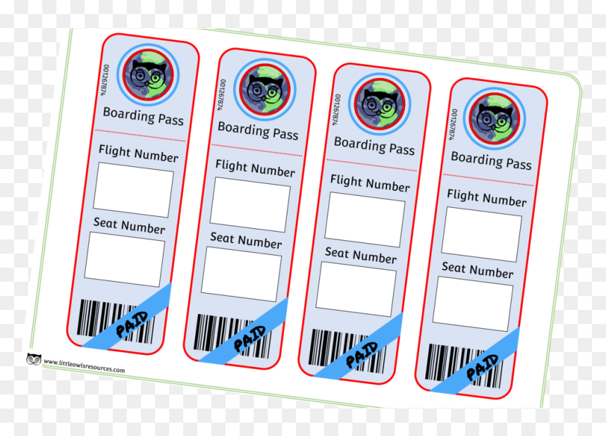 Aeroplane/airport Boarding Pass Role-play/mark Making - Printable Airport Role Play, HD Png Download - pass png