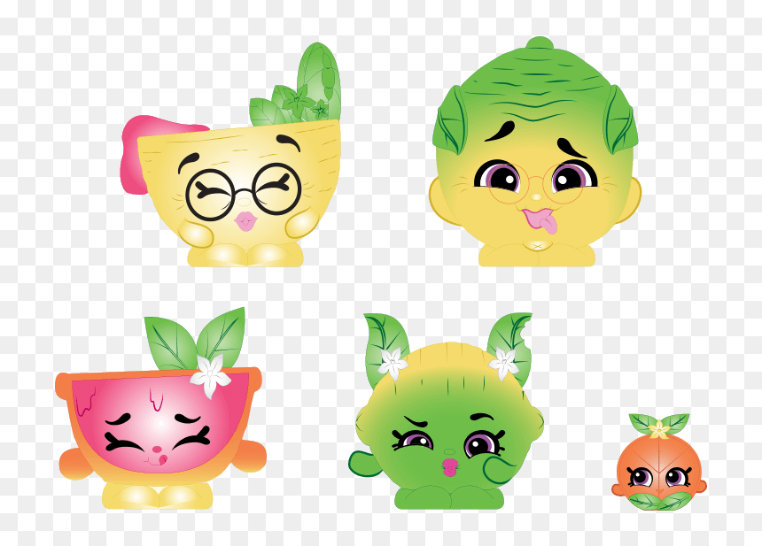 Juicewells Shopkin Family, HD Png Download - shopkins characters png