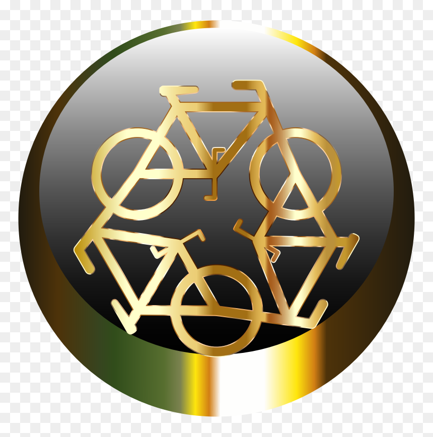 Golden Recycle Icon Png - Recycle Symbol, Transparent Png - recycle sign png