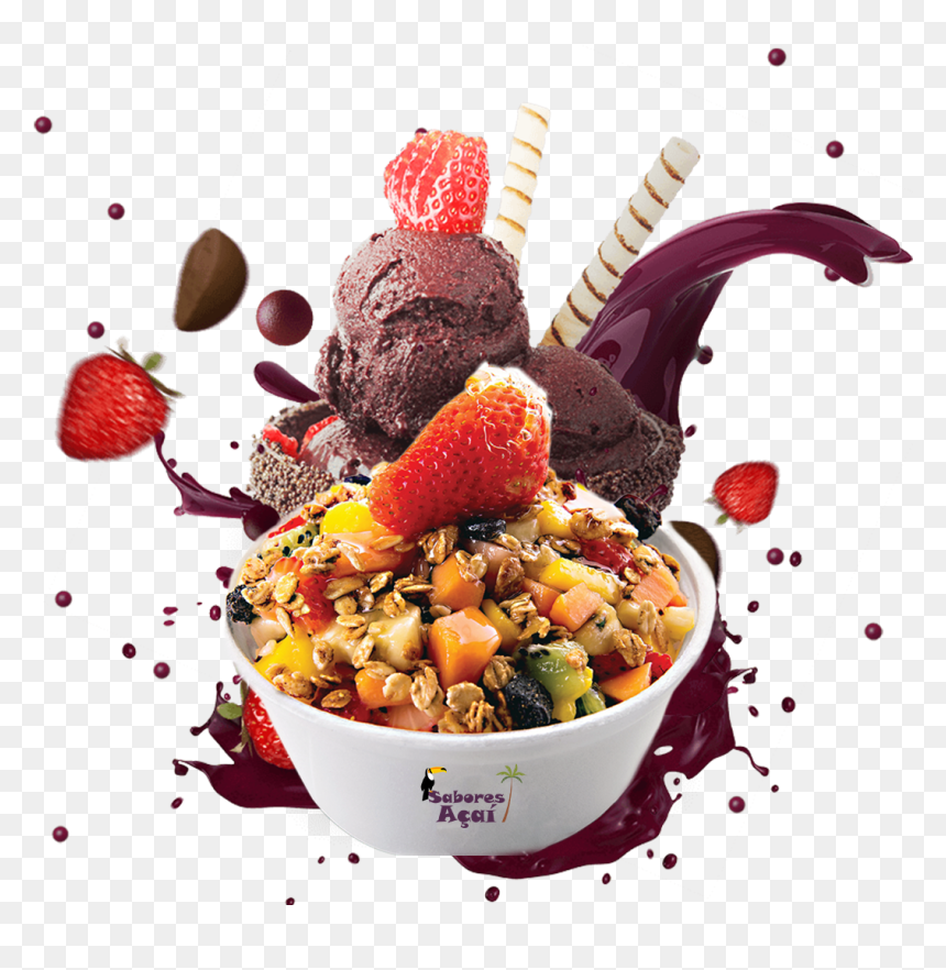 Ice Cream Açaí , Png Download - Açai Png, Transparent Png - acai png