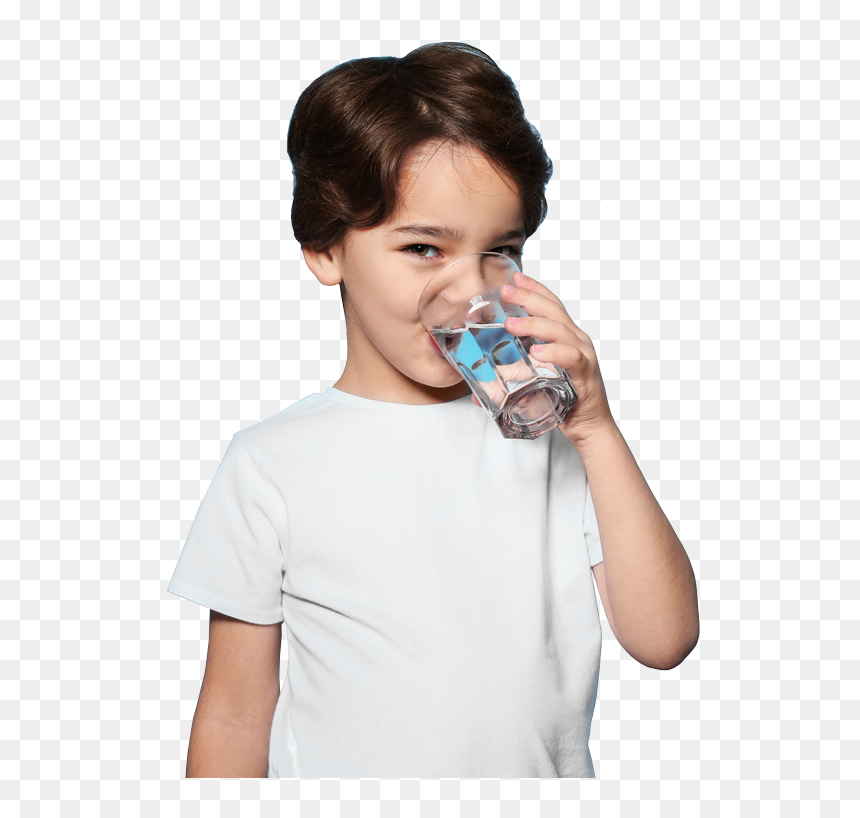 Kids Drinking Water From Glass, HD Png Download - vaso de agua png