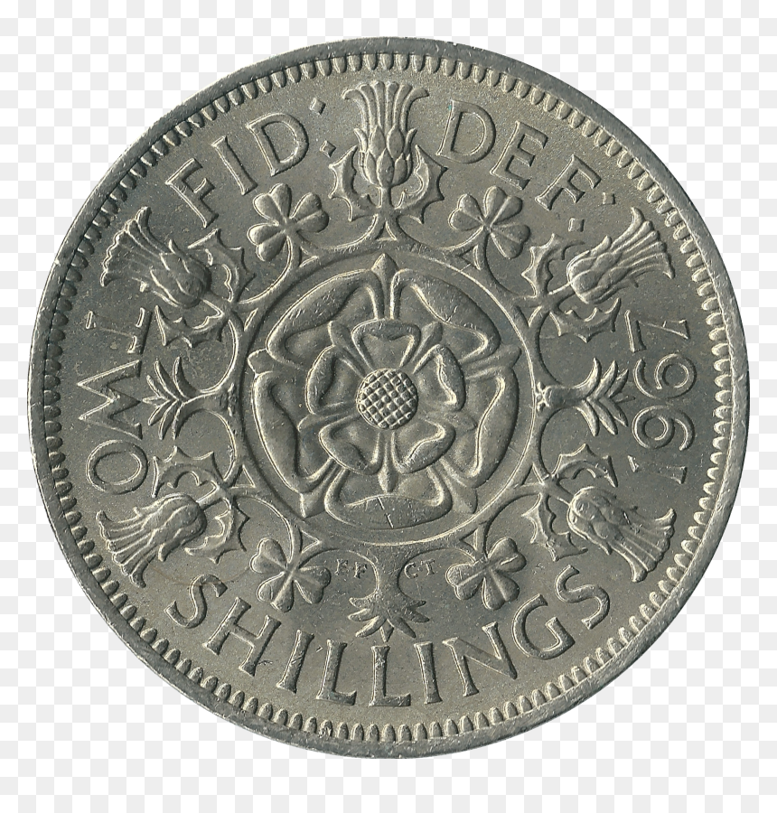 British Florin 1967 Reverse - Coin, HD Png Download - reverse png