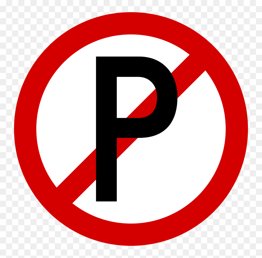 File - South Africa - No Parking - Svg - Wikimedia - Down Steal This Album, HD Png Download - parking png
