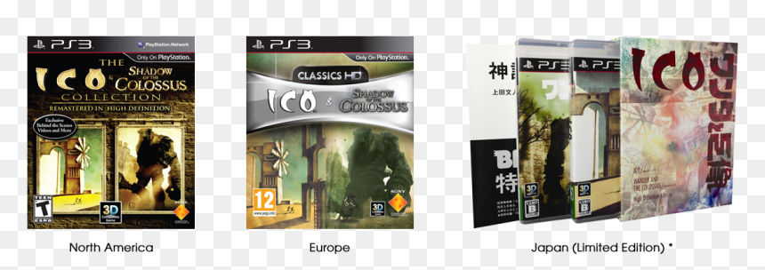 *includes 100 Page Artbook - Ico And Shadow Of The Colossus Japanese Collection, HD Png Download - shadow of the colossus png