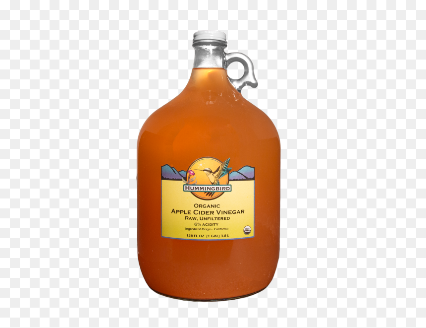Vinegar, Apple Cider, Raw, Unfiltered - Glass Bottle, HD Png Download - apple cider png