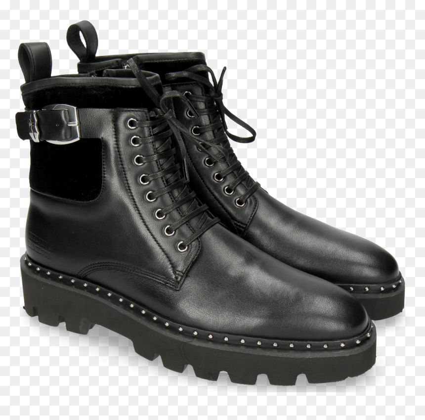 Ankle Boots Susan 66 Nappa Black Velluto Black Accessory - Ankle Boot, HD Png Download - nappa png