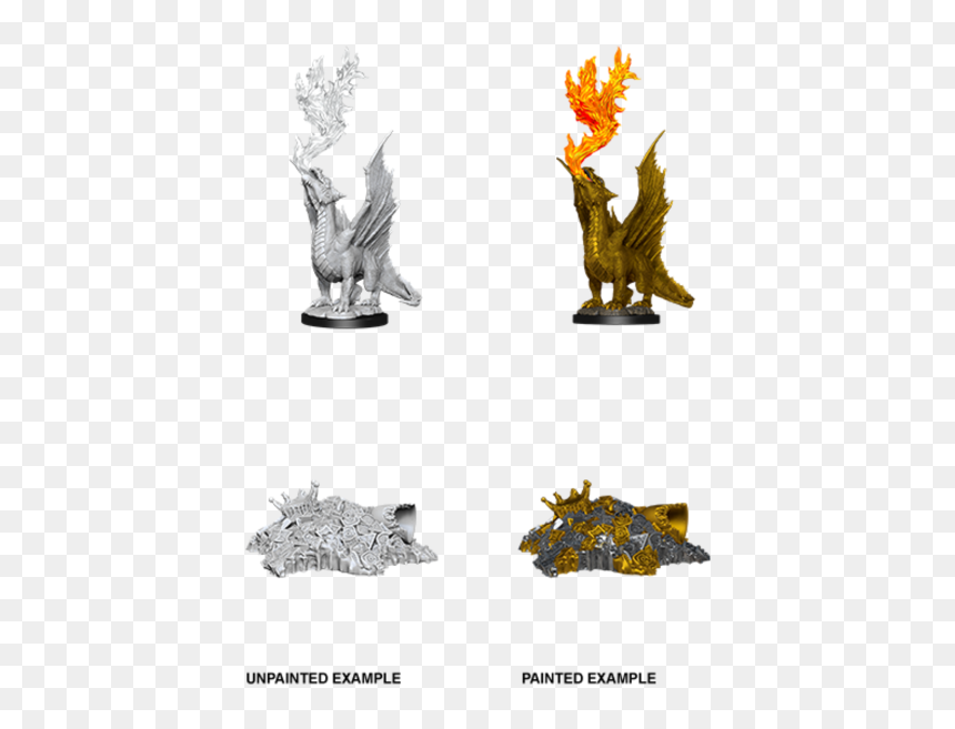 Nolzur's Marvelous Miniatures Wyrmling, HD Png Download - gold dragon png