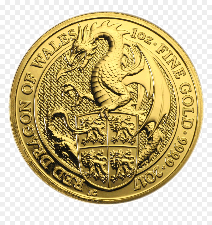 Red Dragon Of Wales, HD Png Download - gold dragon png