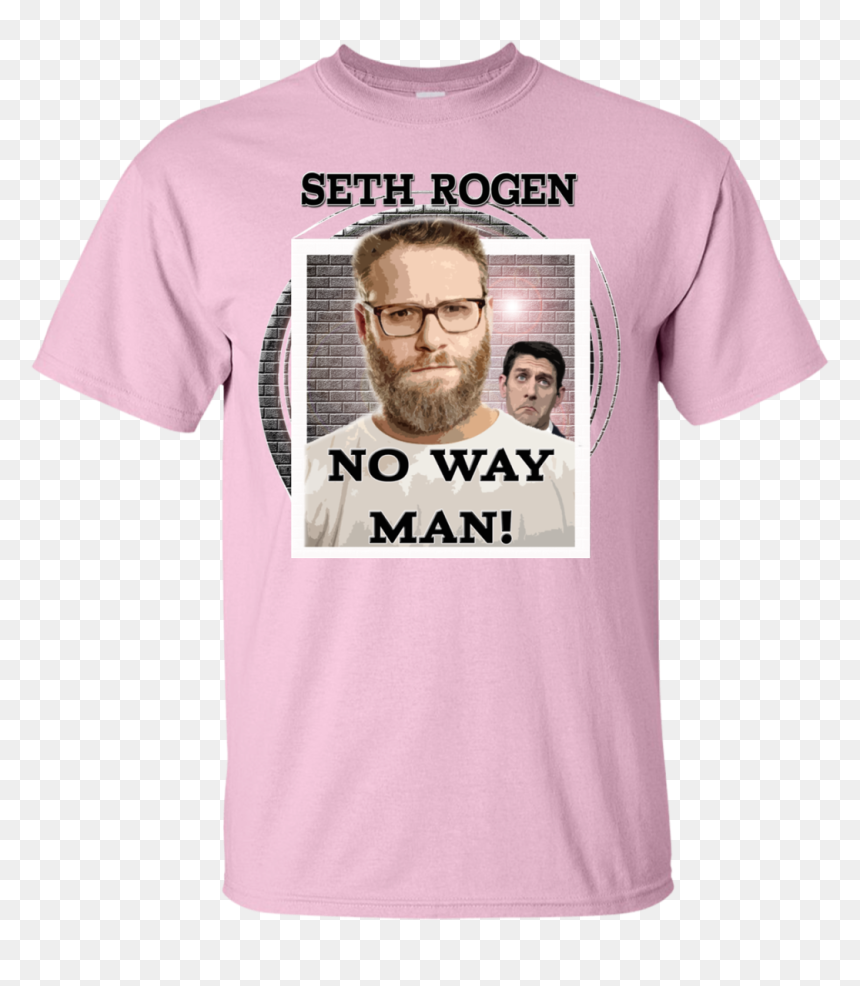 Seth Rogen No Way Man Paul Ryan T-shirt Light Pink, HD Png Download - paul ryan png