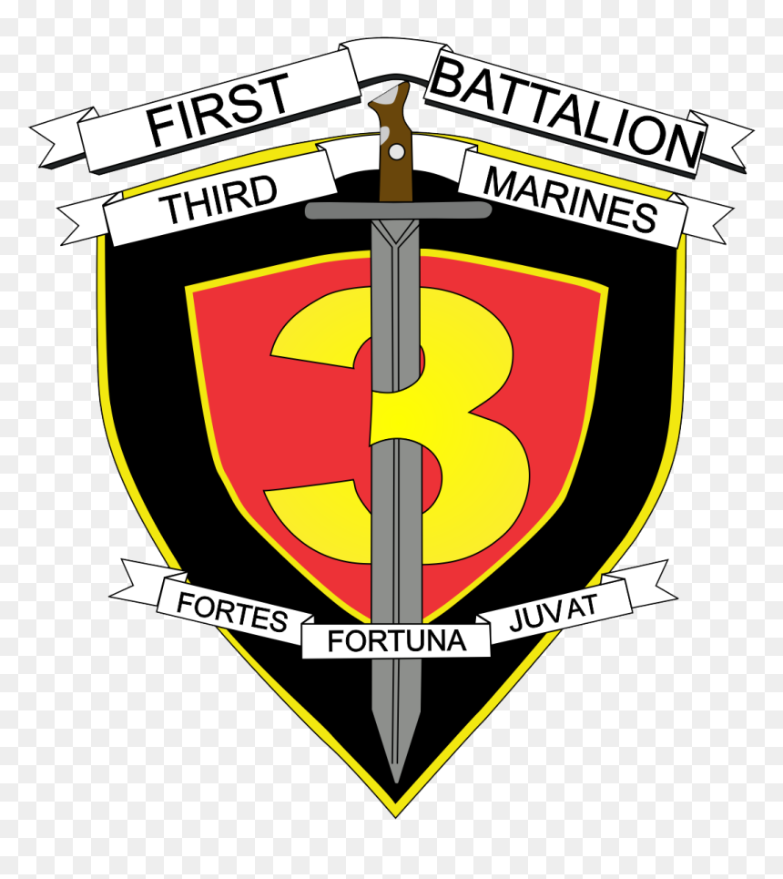 1st Battalion 3rd Marines Logo Hi Res - 1st Battalion 3rd Marines Logo, HD Png Download - marines png