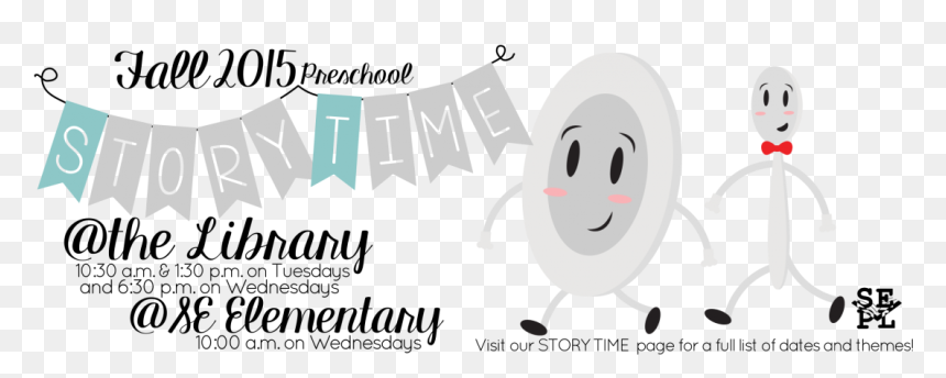 Fall Story Time - Cartoon, HD Png Download - story time png