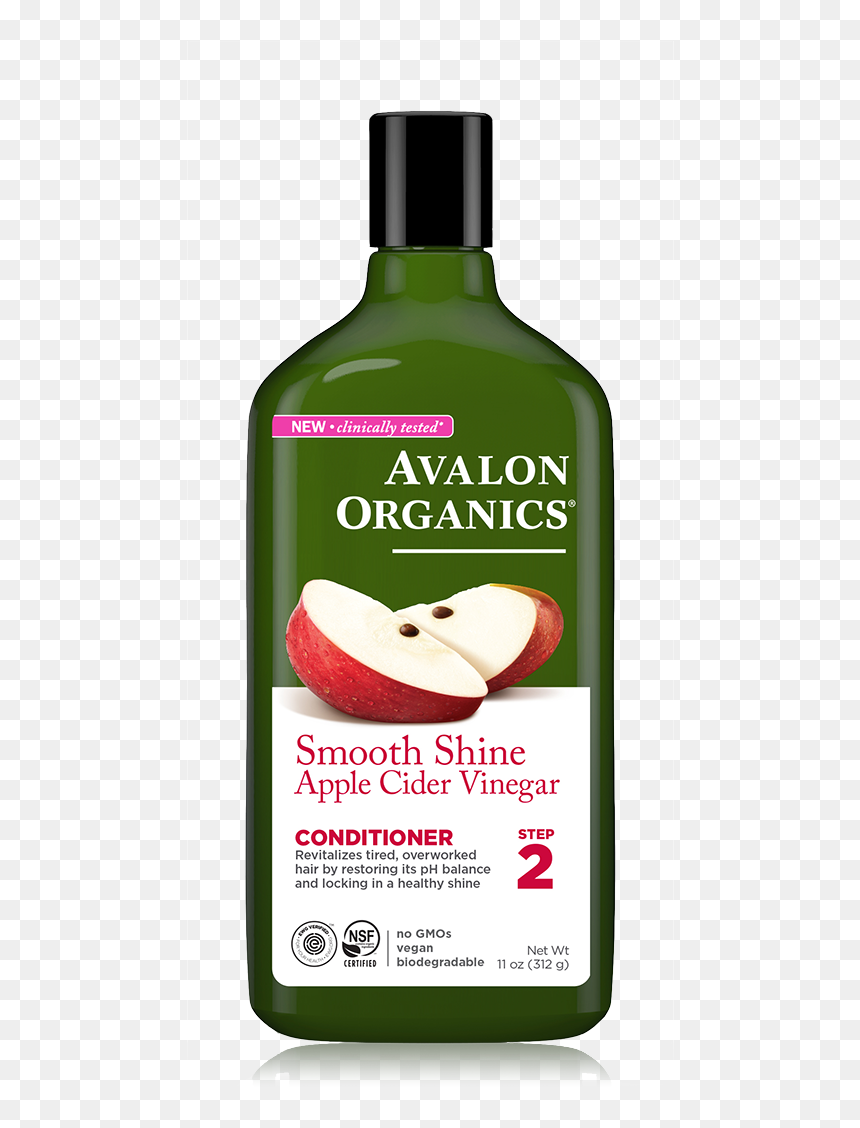 Smooth Shine Apple Cider Vinegar Conditioner - Avalon Organics Apple Cider Vinegar Shampoo, HD Png Download - apple cider png