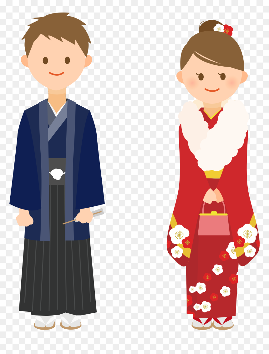 Kimono Clipart Public Domain - Shinto People Clipart, HD Png Download - age png