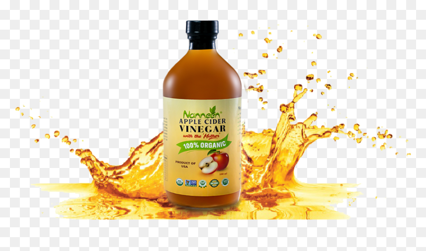 Nanneen Apple Cider Vinegar - Bottle, HD Png Download - apple cider png