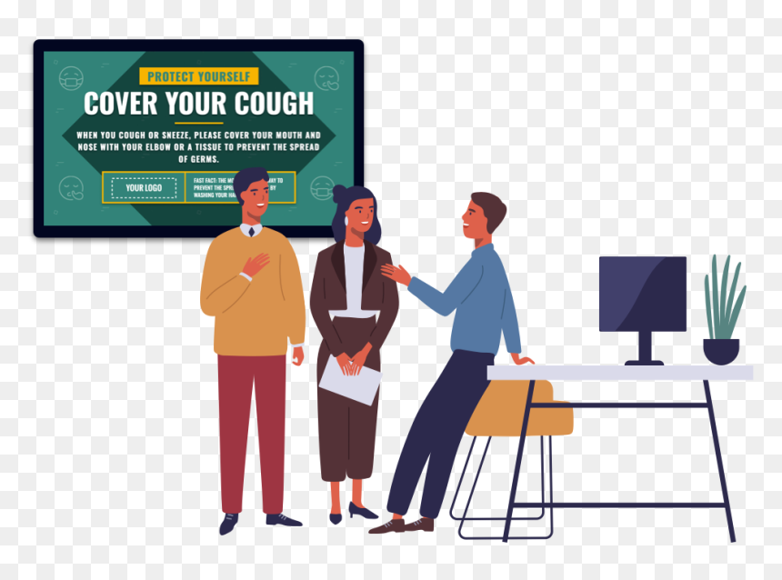 Office Vector Flat Illustration, HD Png Download - posters png