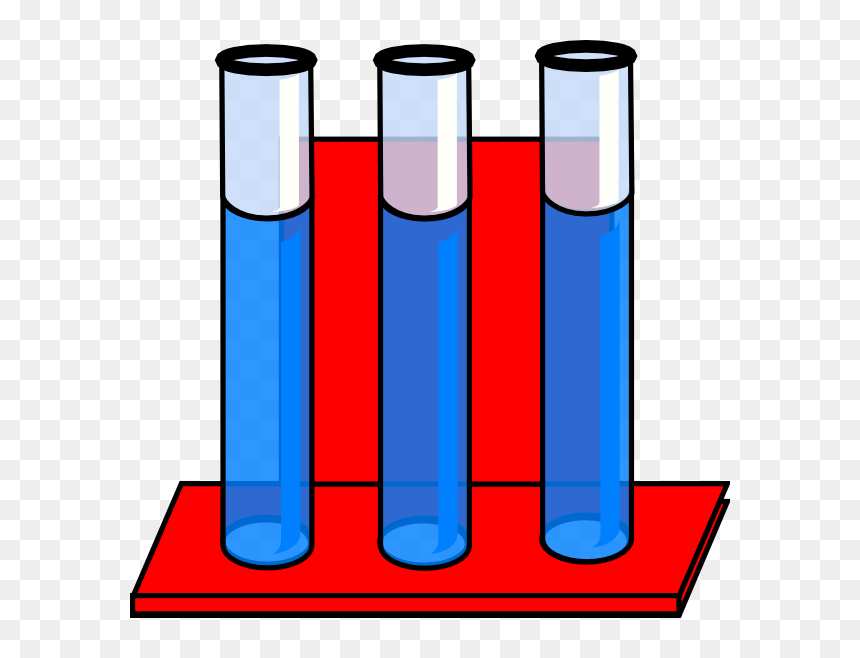 Tubes In Red Stand - Testing Tube Of Water, HD Png Download - test tubes png